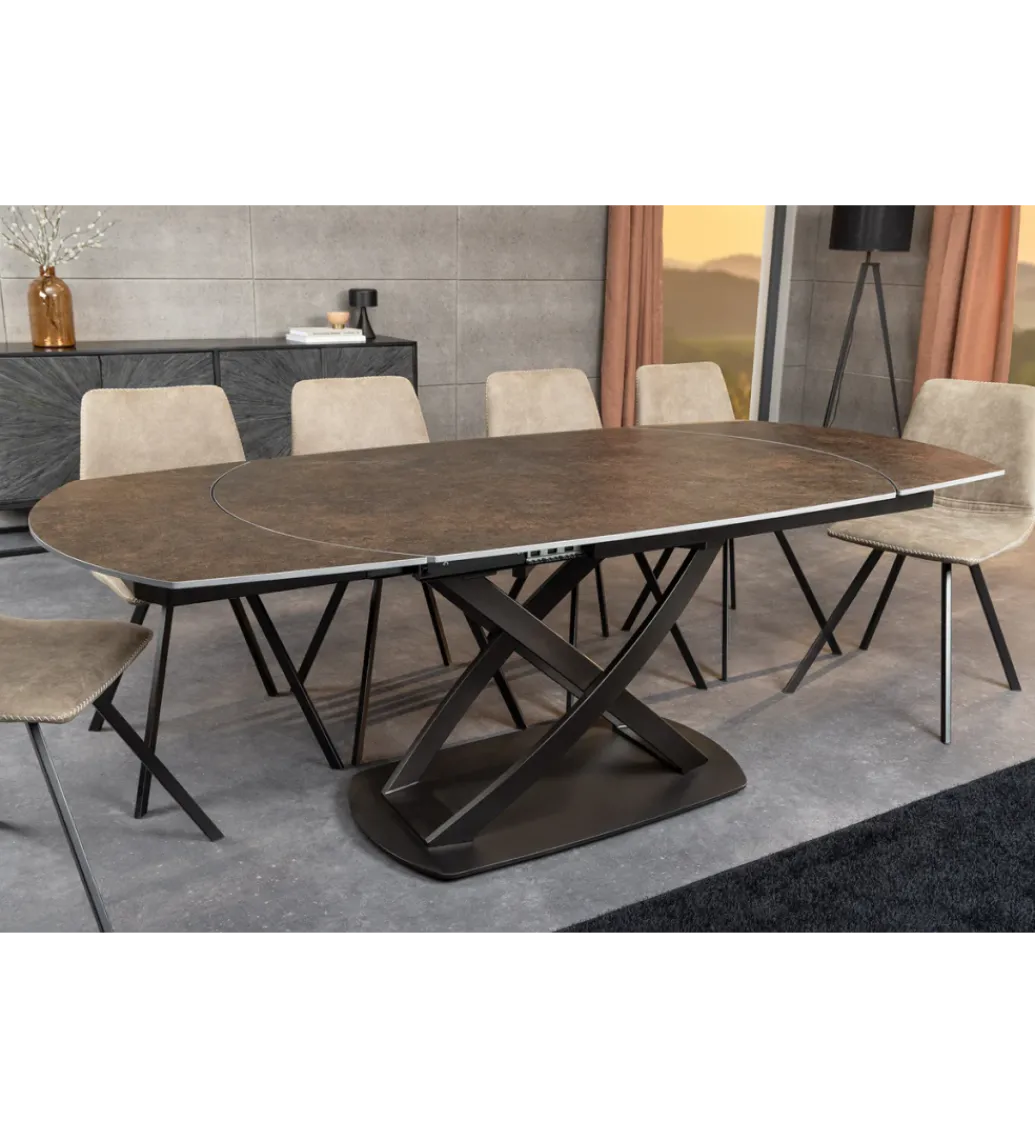 Stół rozkładany INCEPTION od 130 do 190 cm ceramiczny blat*Invicta Interior