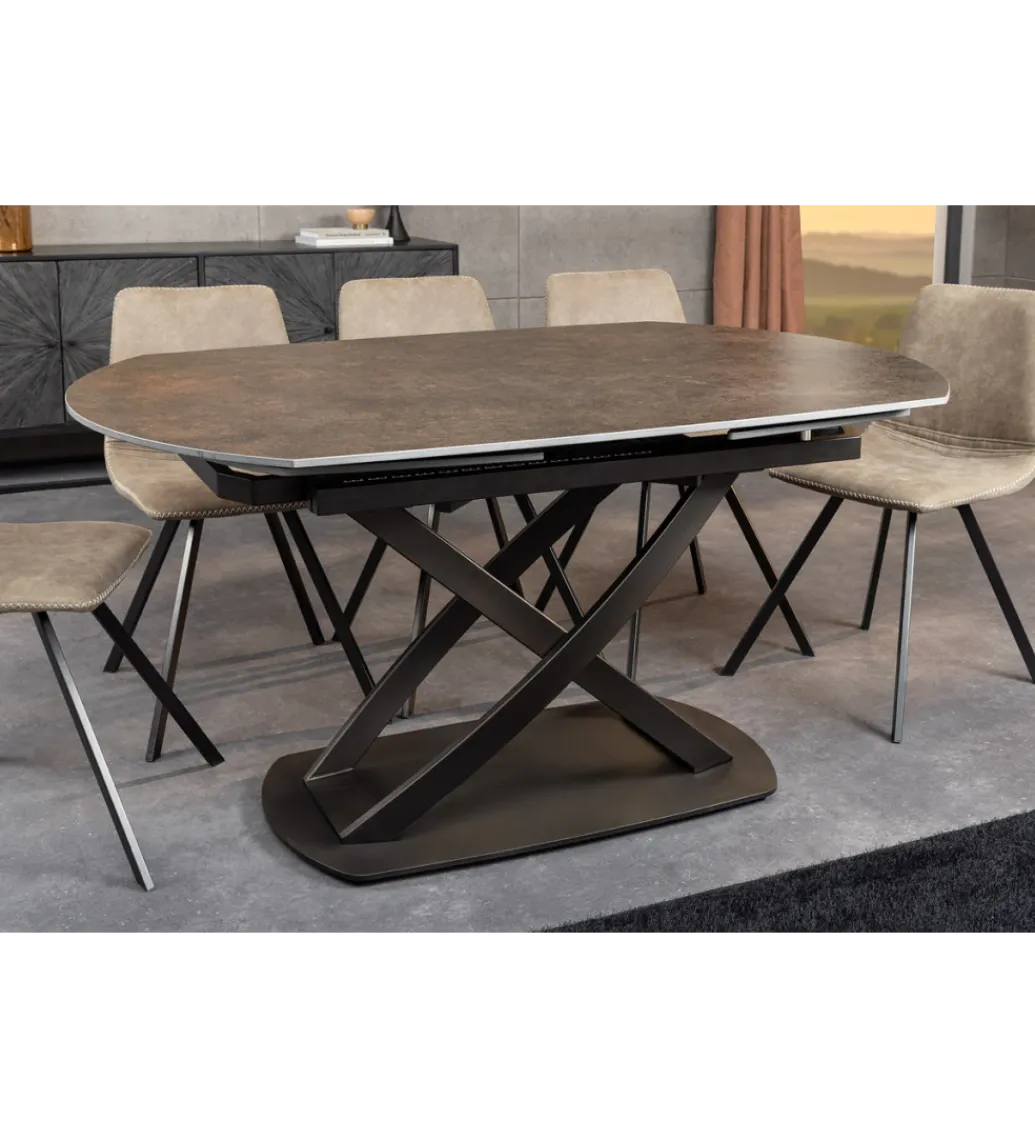 Stół rozkładany INCEPTION od 130 do 190 cm ceramiczny blat*Invicta Interior