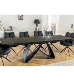 Stół rozkładany INFINITY 180 cm 220 cm 260 cm rdzawoczarny ceramika*Invicta Interior New