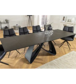 Stół rozkładany INFINITY 180 cm 220 cm 260 cm rdzawoczarny ceramika*Invicta Interior New