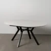 Stół rozkładany JAMEOX 120 cm czarny blat ceramika w optyce marmuru*Zona-Design Best