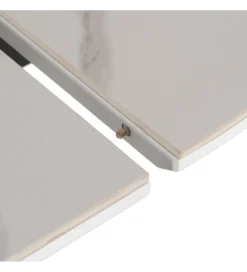 Stół rozkładany JAMEOX 120 cm czarny blat ceramika w optyce marmuru*Zona-Design Best