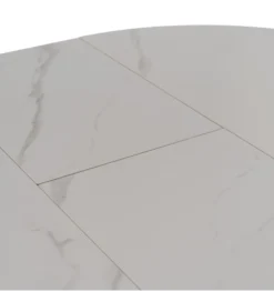 Stół rozkładany JAMEOX 120 cm czarny blat ceramika w optyce marmuru*Zona-Design Best