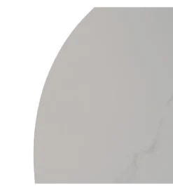 Stół rozkładany JAMEOX 120 cm czarny blat ceramika w optyce marmuru*Zona-Design Best
