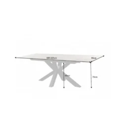 Stół rozkładany JUKON Eternity 180 cm - 225 cm ceramika optyka marmuru*Invicta Interior Outlet