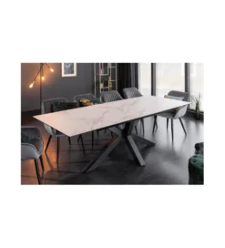 Stół rozkładany JUKON Eternity 180 cm - 225 cm ceramika optyka marmuru*Invicta Interior Outlet