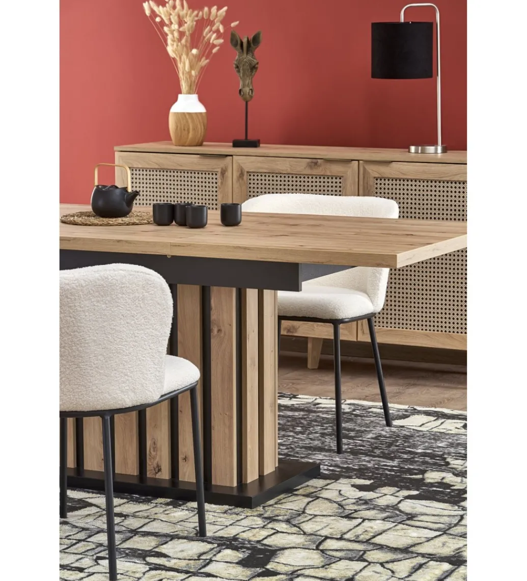 Stół rozkładany LAMELLO 130 cm - 180 cm w kolorze dąb artisan*Halmar Hot