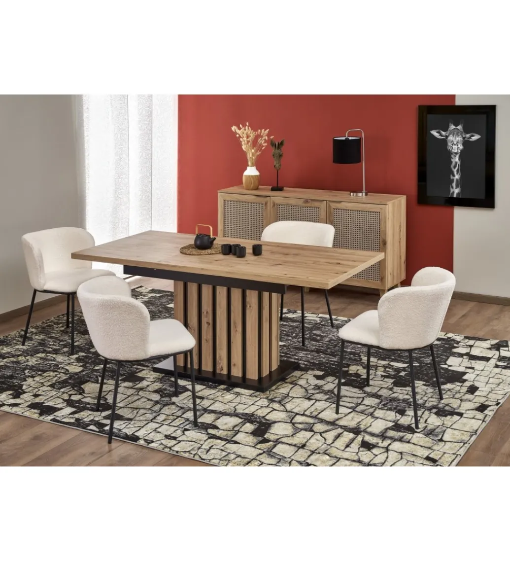 Stół rozkładany LAMELLO 130 cm - 180 cm w kolorze dąb artisan*Halmar Hot