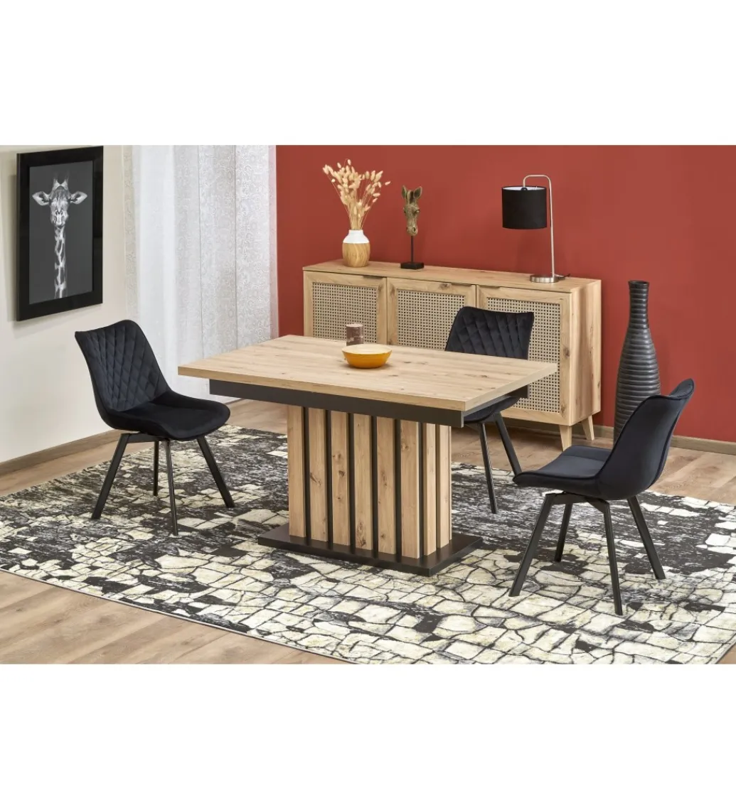 Stół rozkładany LAMELLO 130 cm - 180 cm w kolorze dąb artisan*Halmar Hot