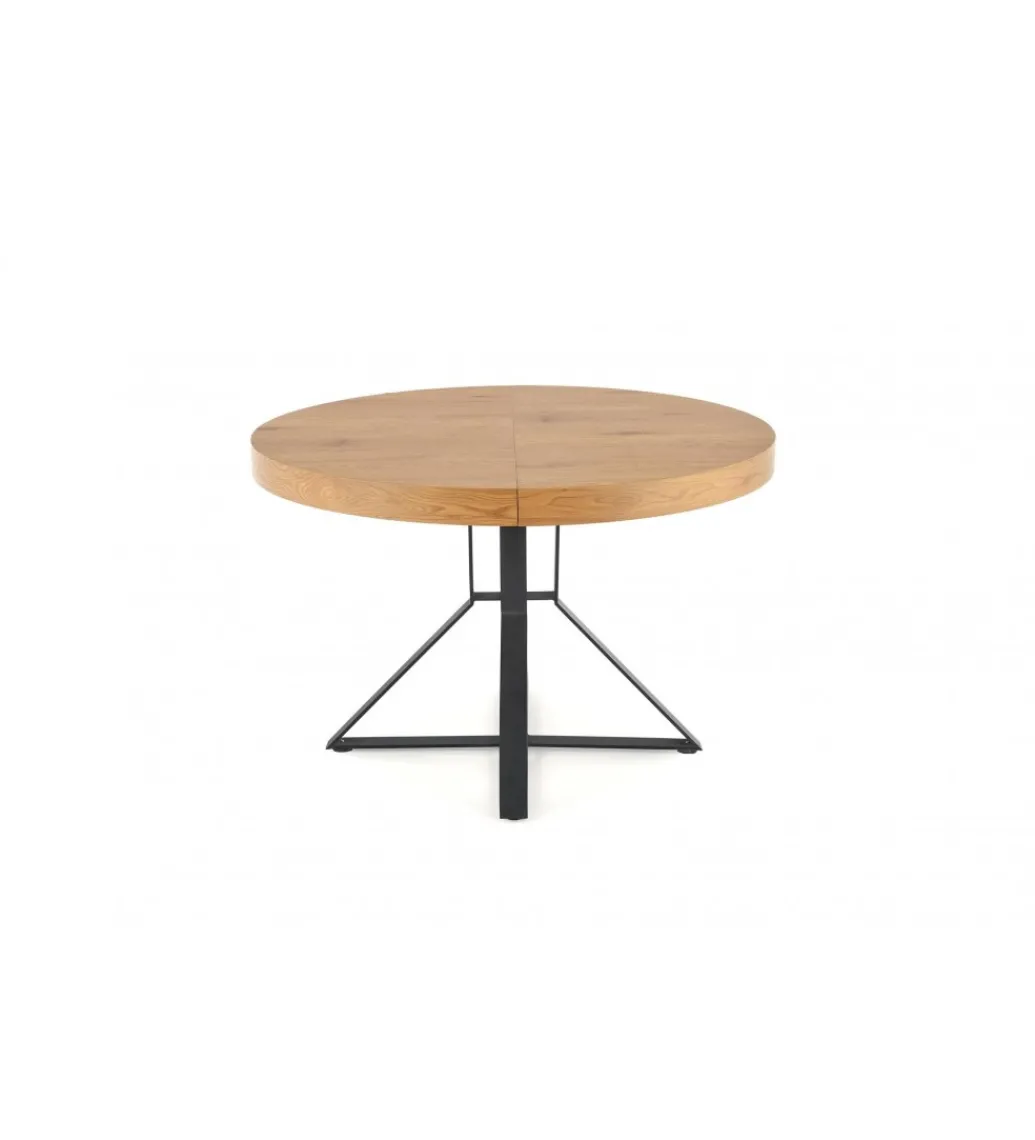 Stół rozkładany MERCY 120 cm -160 cm w kolorze dąb złoty*Halmar Clearance