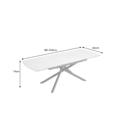 Stół rozkładany MIKADO 180 do 230 cm blat ceramika*Invicta Interior Outlet
