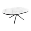 Stół rozkładany MIKADO 120 do 160 cm ceramika w optyce białego marmuru*Invicta Interior Hot
