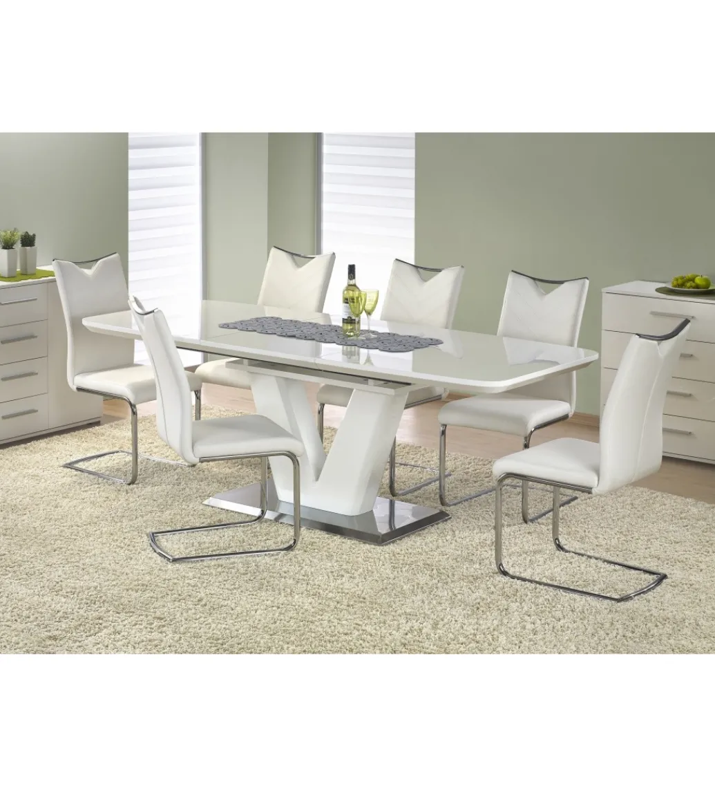Stół rozkładany MISTRAL 160 cm - 220 cm biały*Halmar Clearance
