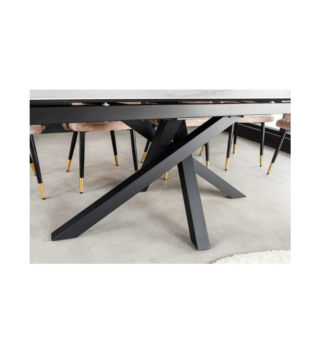 Stół rozkładany MONTREAL Marvelous 180 Cm - 220 Cm - 260 cm Ceramika W Optyce białego Marmuru*Invicta Interior Online