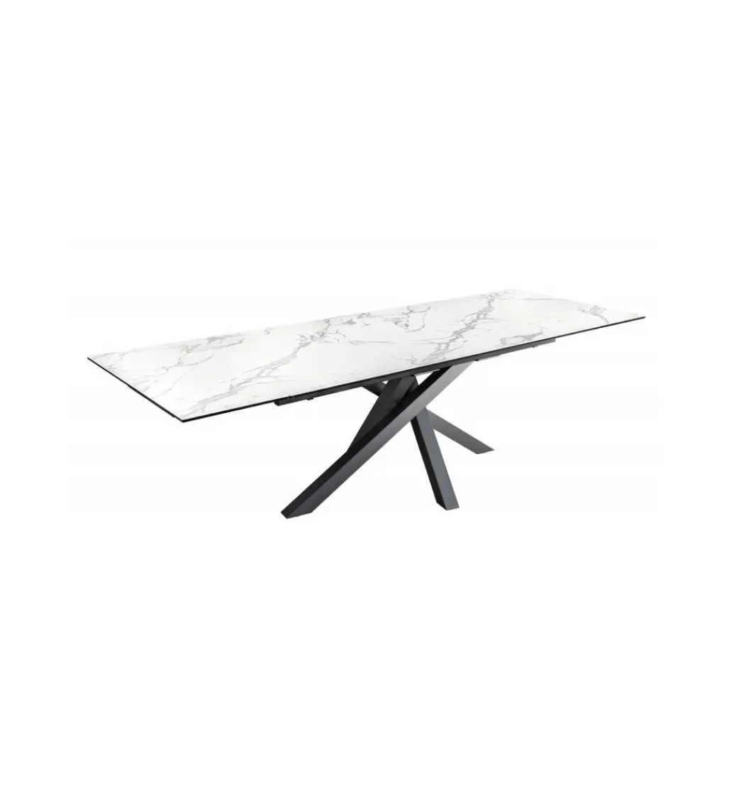 Stół rozkładany MONTREAL Marvelous 180 Cm - 220 Cm - 260 cm Ceramika W Optyce białego Marmuru*Invicta Interior Online