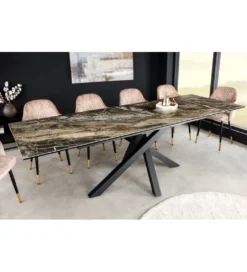 Stół Rozkładany MONTREAL Marvelous 180 Cm - 220 Cm - 260 Cm Ceramika W Optyce Marmuru*Invicta Interior Online