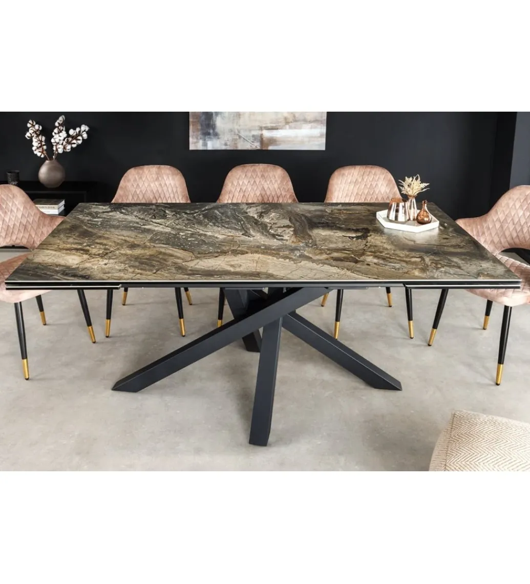 Stół Rozkładany MONTREAL Marvelous 180 Cm - 220 Cm - 260 Cm Ceramika W Optyce Marmuru*Invicta Interior Online