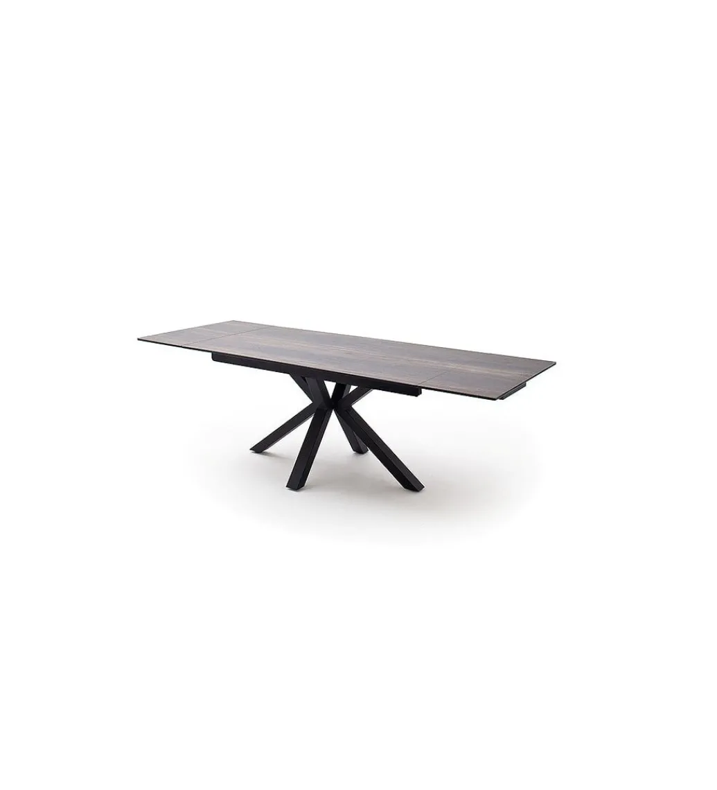 Stół Rozkładany NAGANO 160 Cm - 200 Cm - 240 Cm ceramika w optyce ciemnego drewna*MCA Clearance