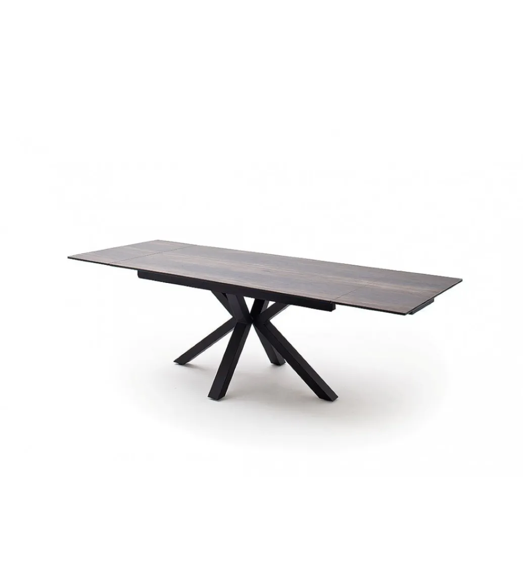 Stół Rozkładany NAGANO 160 Cm - 200 Cm - 240 Cm ceramika w optyce ciemnego drewna*MCA Clearance