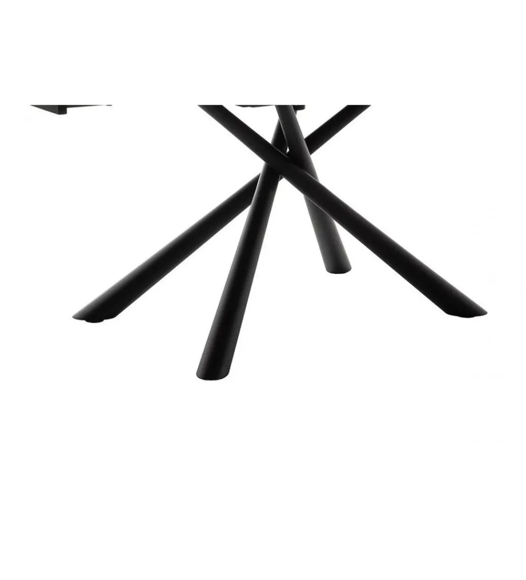 Stół Rozkładany NICOSIA 130 Cm - 190 Cm Ceramika antracyt*MCA Clearance
