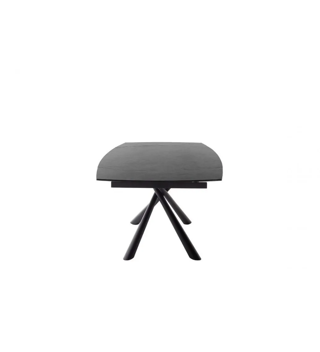 Stół Rozkładany NICOSIA 130 Cm - 190 Cm Ceramika antracyt*MCA Clearance