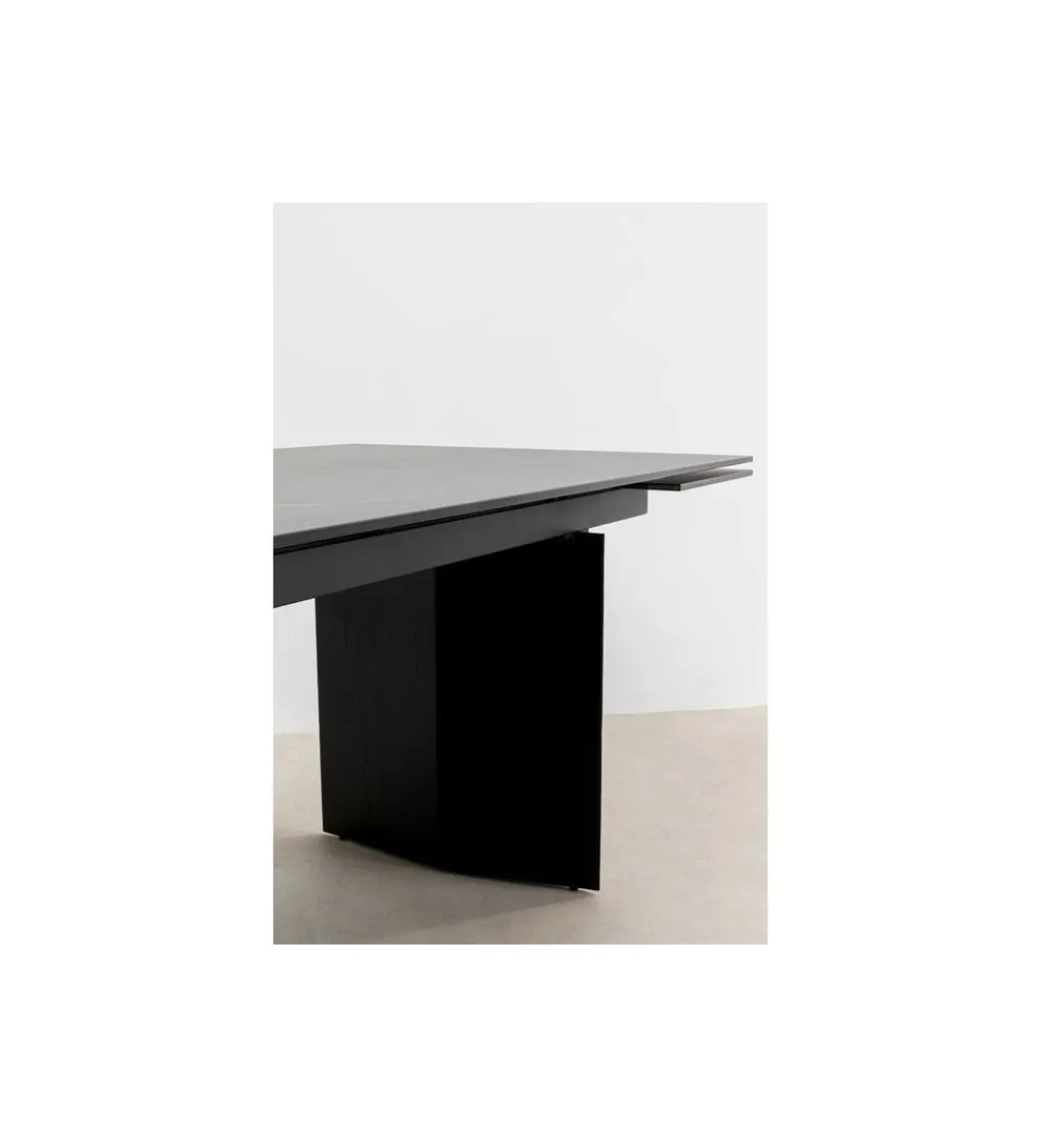 Stół rozkładany NOVEL 180 cm -220 cm - 260 cm ceramika w optyce czarnego marmuru*KARE Clearance