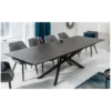 Stół rozkładany ONTARIO Euphoria 180 Cm - 220 Cm - 260 Cm Ceramika W Optyce grafitu*Invicta Interior