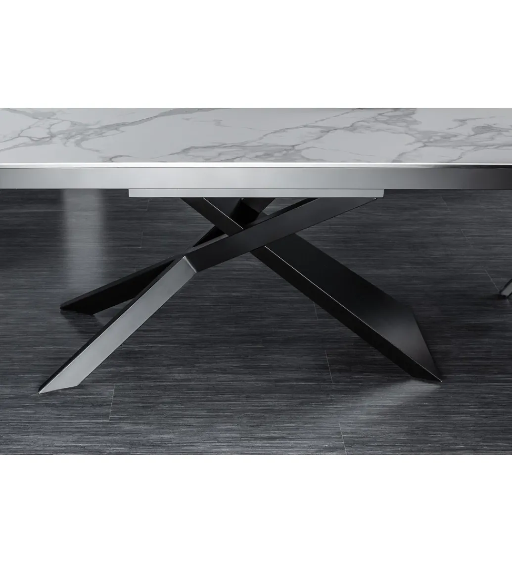Stół rozkładany ONTARIO Euphoria 180 cm - 220 cm - 260 cm ceramika w optyce marmuru*Invicta Interior Online