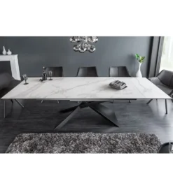 Stół rozkładany ONTARIO Euphoria 180 cm - 220 cm - 260 cm ceramika w optyce marmuru*Invicta Interior Online