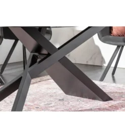 Stół Rozkładany ONTARIO Euphoria 180 Cm - 220 Cm - 260 Cm ceramika antracytowy Lava*Invicta Interior New