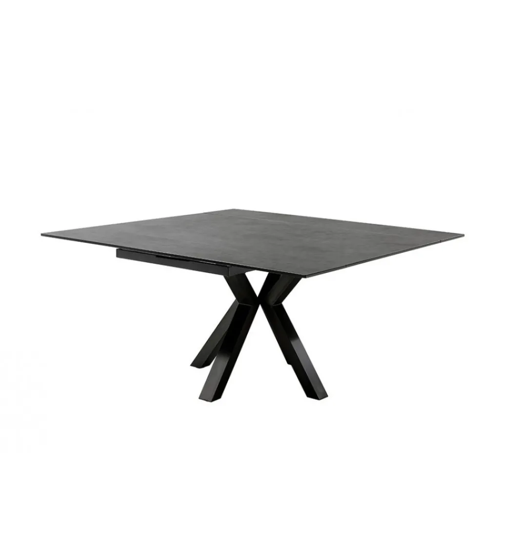 Stół rozkładany PALLINI 150 cm x 90 cm - 120 cm - 150 cm ceramika antracytowy*MCA Sale