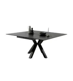 Stół rozkładany PALLINI 150 cm x 90 cm - 120 cm - 150 cm ceramika antracytowy*MCA Sale