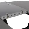Stół rozkładany PATARASO 120 cm ceramika szara nogi czarne*Zona-Design Sale