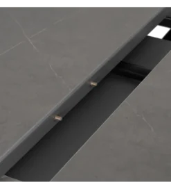 Stół rozkładany PATARASO 120 cm ceramika szara nogi czarne*Zona-Design Sale
