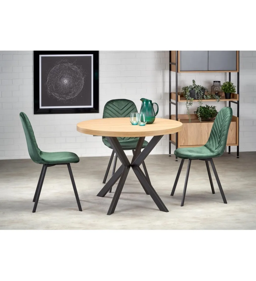 Stół rozkładany PERONI 100 cm - 250 cm w kolorze dąb złoty*Halmar Online