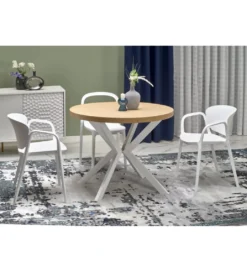 Stół rozkładany PERONI II 100 cm - 250 cm w kolorze dąb złoty*Halmar Sale