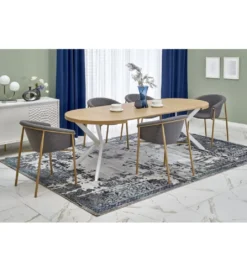 Stół rozkładany PERONI II 100 cm - 250 cm w kolorze dąb złoty*Halmar Sale