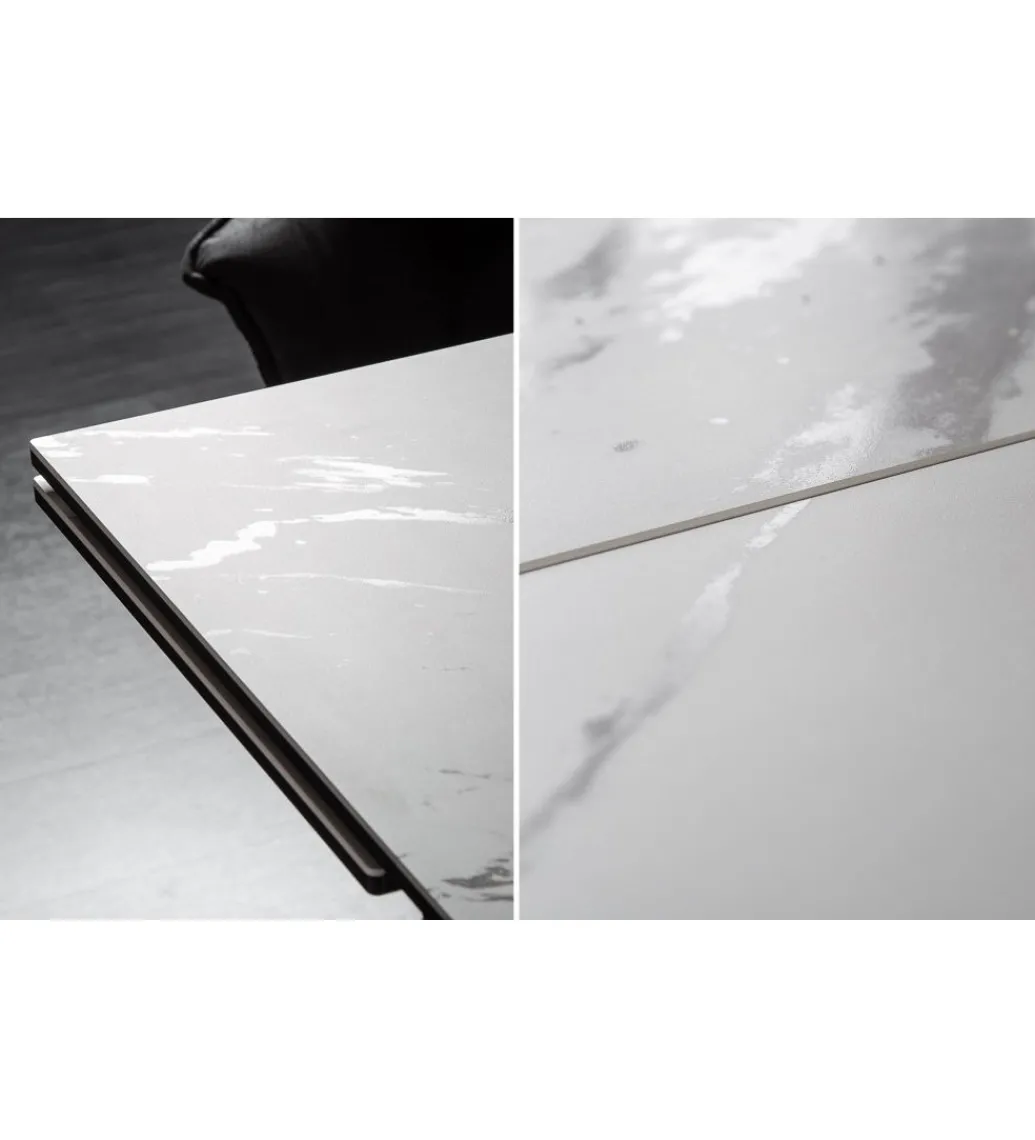 Stół rozkładany PLATON Prometheus 180 cm - 260 cm ceramika w optyce marmuru*Invicta Interior Outlet
