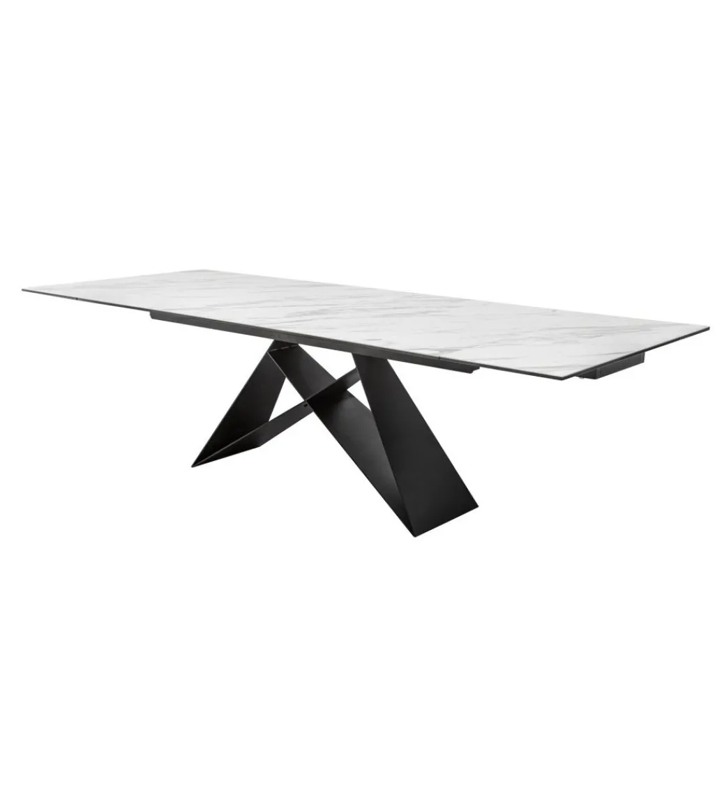 Stół rozkładany PLATON Prometheus 180 cm - 260 cm ceramika w optyce marmuru*Invicta Interior Outlet