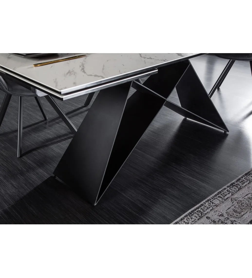 Stół rozkładany PLATON Prometheus 180 cm - 260 cm ceramika w optyce marmuru*Invicta Interior Outlet
