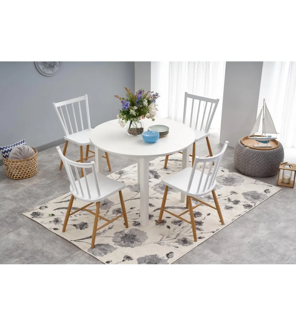 Stół rozkładany RINGO 102 cm - 142 cm biały*Halmar Discount