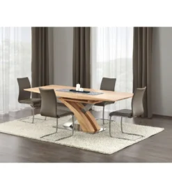 Stół rozkładany SANDOR 160 cm - 220 cm w kolorze dąb złoty*Halmar Clearance