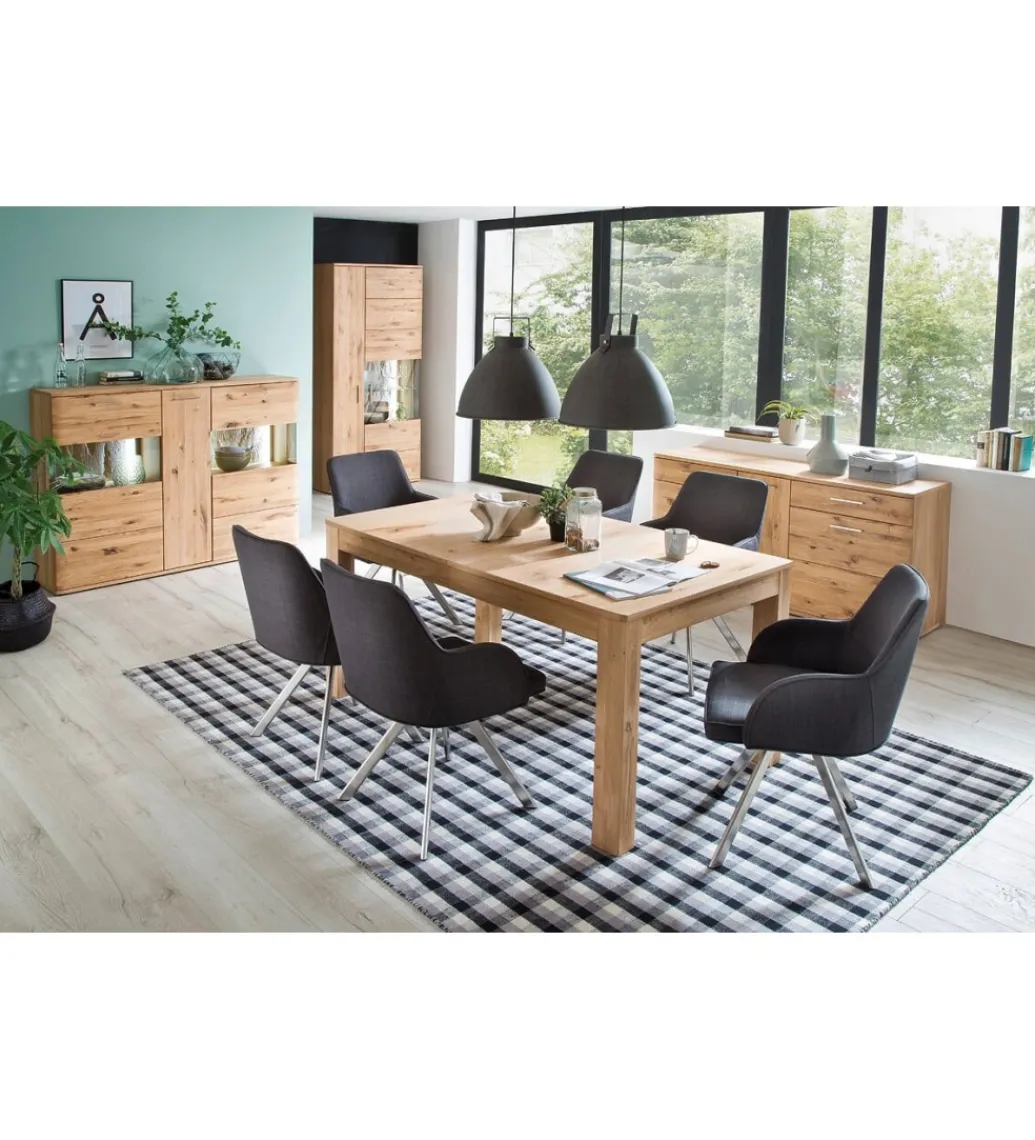 Stół rozkładany SANTORI 160 cm - 260 cm w kolorze dębowym*MCA Discount