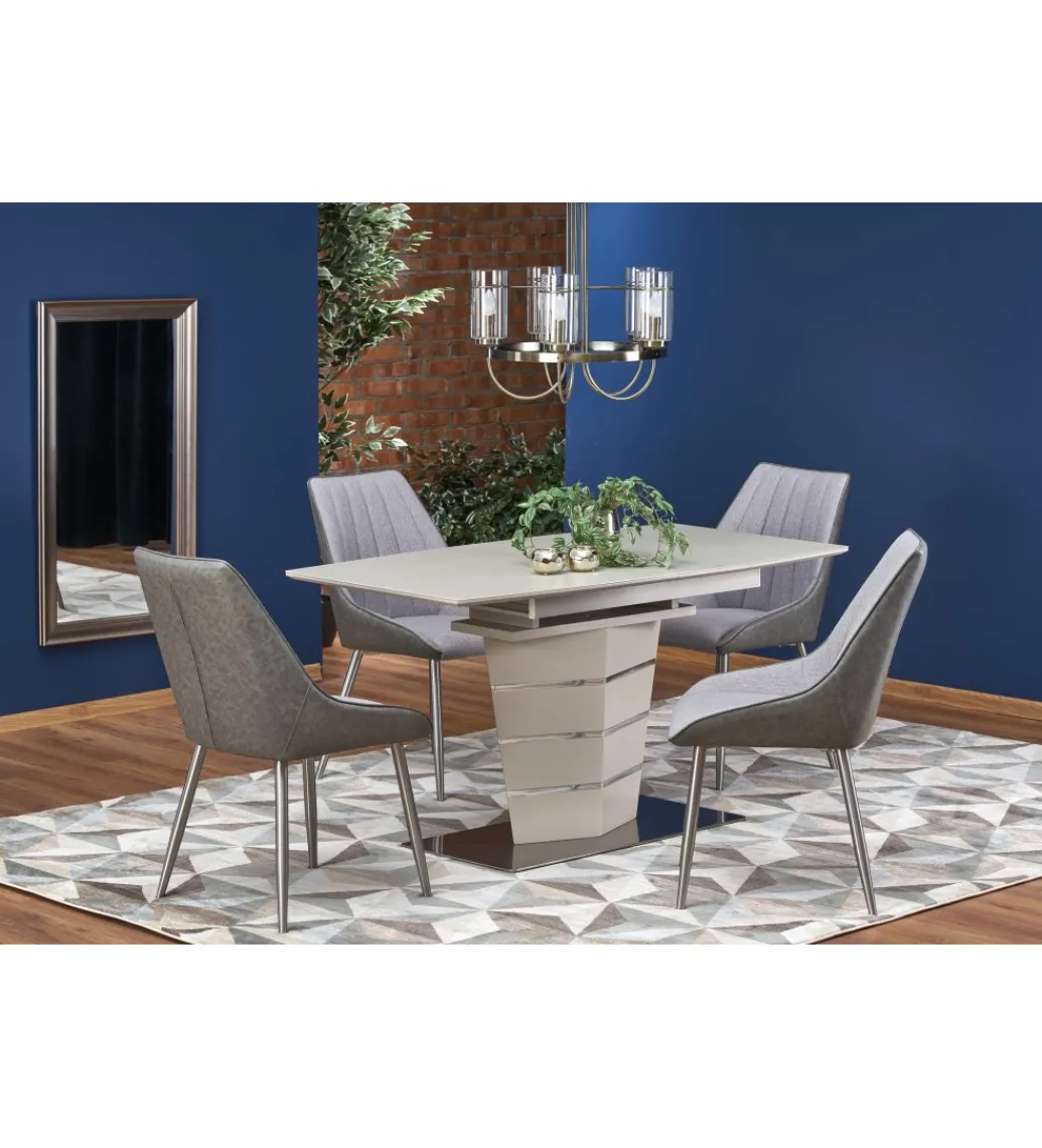 Stół rozkładany SORENTO 140 cm - 180 cm beżowy*Halmar Outlet