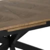 Stół rozkładany TAREMOTO od 160 do 200 cm naturalny czarny*Zona-Design