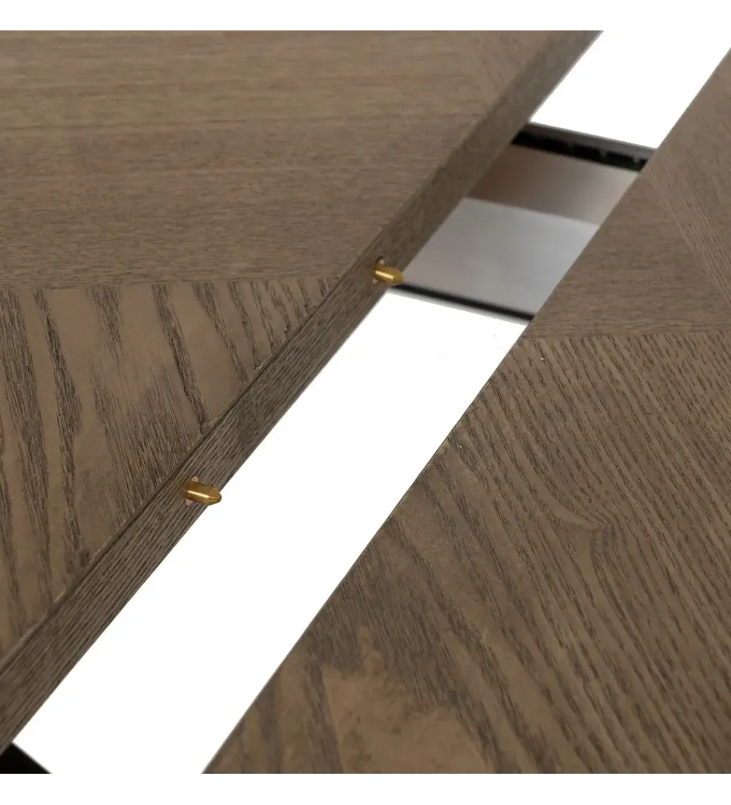 Stół rozkładany TAREMOTO od 160 do 200 cm naturalny czarny*Zona-Design