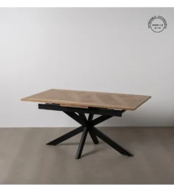 Stół rozkładany TAREMOTO od 160 do 200 cm naturalny czarny*Zona-Design