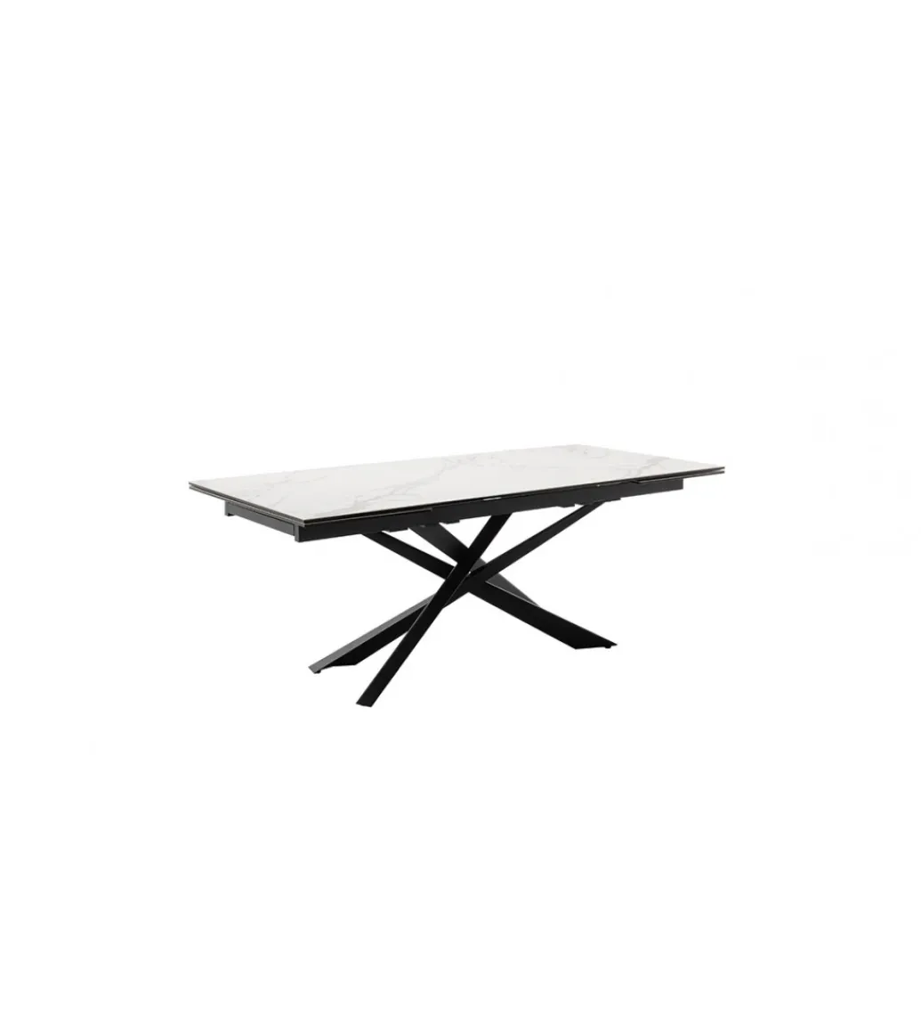 Stół rozkładany TESERO 200 cm - 250 cm - 300 cm ceramika w optyce kremowego marmuru*MCA Outlet