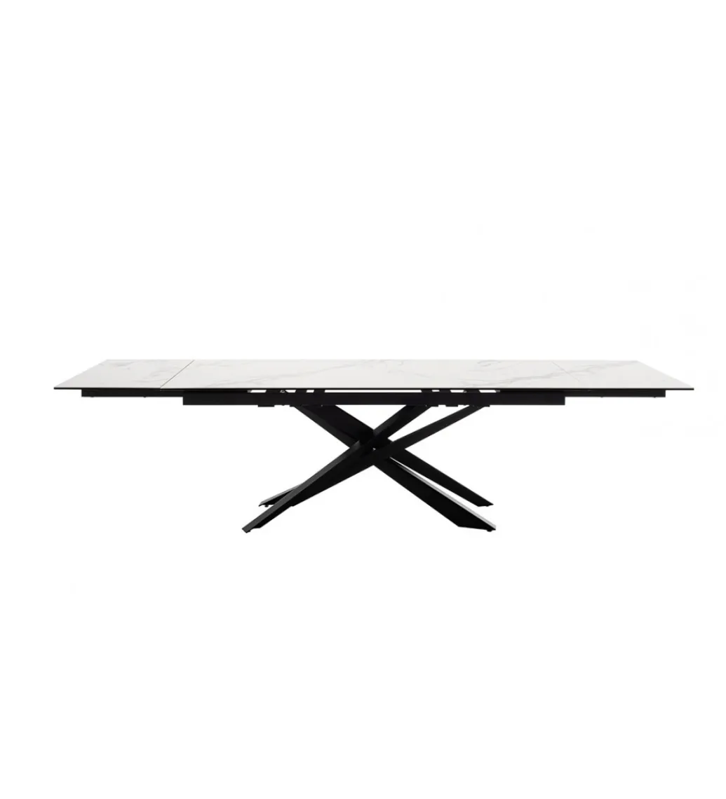 Stół rozkładany TESERO 200 cm - 250 cm - 300 cm ceramika w optyce kremowego marmuru*MCA Outlet