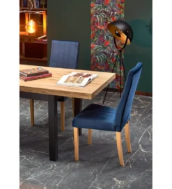 Stół rozkładany TIAGO 140 cm - 220 cm w kolorze dąb craft*Halmar